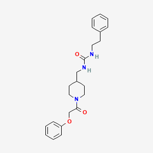 1-Phenethyl-3-((1-(2-phenoxyacetyl)piperidin-4-yl)methyl)urea