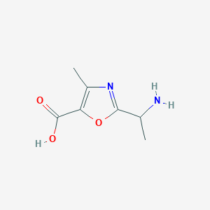2-(1-Aminoethyl)-4-methyl-1,3-oxazole-5-carboxylic acid