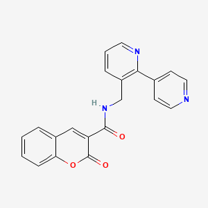 N-([2,4'-bipyridin]-3-ylmethyl)-2-oxo-2H-chromene-3-carboxamide
