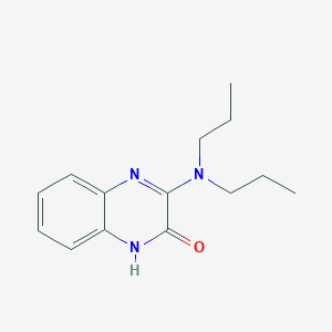 molecular formula C14H19N3O B2516994 3-(二丙基氨基)喹喔啉-2-醇 CAS No. 731795-56-5