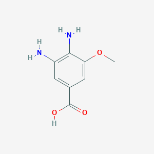molecular formula C8H10N2O3 B2517006 3,4-Diamino-5-methoxybenzoic acid CAS No. 2167478-26-2
