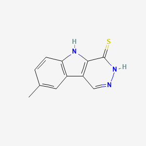 8-methyl-5H-pyridazino[4,5-b]indole-4-thiol