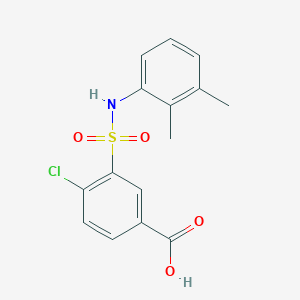 molecular formula C15H14ClNO4S B2517020 4-chloro-3-[(2,3-dimethylphenyl)sulfamoyl]benzoic Acid CAS No. 884990-43-6