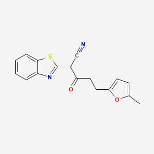 2-(1,3-Benzothiazol-2-yl)-5-(5-methylfuran-2-yl)-3-oxopentanenitrile