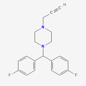 molecular formula C20H20F2N2 B2517033 1-[Bis(4-fluorophenyl)methyl]-4-(prop-2-yn-1-yl)piperazine CAS No. 908847-63-2