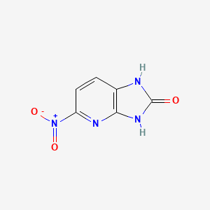 molecular formula C6H4N4O3 B2517053 1,3-Dihydro-5-nitro-2H-imidazo[4,5-B]pyridin-2-one CAS No. 22902-67-6