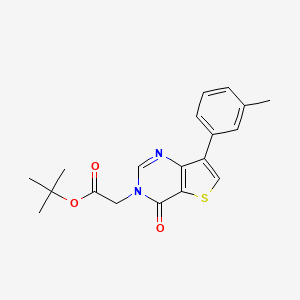 tert-butyl [7-(3-methylphenyl)-4-oxothieno[3,2-d]pyrimidin-3(4H)-yl]acetate