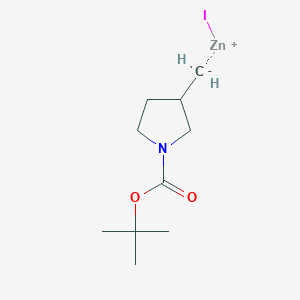 Tert-butyl 3-methanidylpyrrolidine-1-carboxylate;iodozinc(1+)