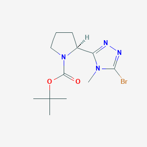 Tert-butyl (2S)-2-(5-bromo-4-methyl-1,2,4-triazol-3-yl)pyrrolidine-1-carboxylate