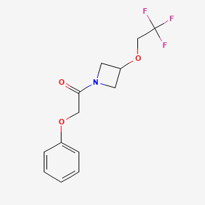 2-Phenoxy-1-(3-(2,2,2-trifluoroethoxy)azetidin-1-yl)ethanone
