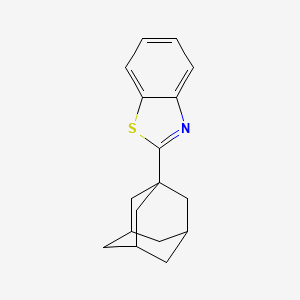 molecular formula C17H19NS B2517100 2-(adamantan-1-yl)-1,3-benzothiazole CAS No. 60159-46-8