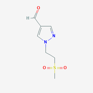 1-(2-Methylsulfonylethyl)pyrazole-4-carbaldehyde
