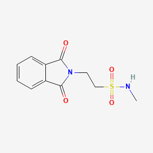 molecular formula C11H12N2O4S B2517103 2-(1,3-dioxoisoindol-2-yl)-N-methylethanesulfonamide CAS No. 81428-01-5