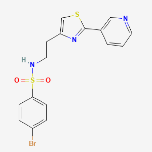 4-bromo-N-(2-(2-(pyridin-3-yl)thiazol-4-yl)ethyl)benzenesulfonamide