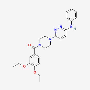 (3,4-Diethoxyphenyl)(4-(6-(phenylamino)pyridazin-3-yl)piperazin-1-yl)methanone