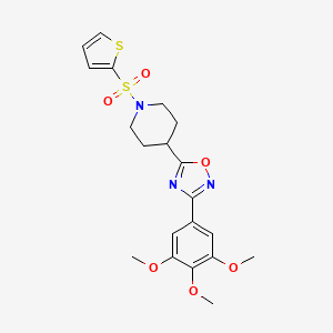 1-(2-Thienylsulfonyl)-4-[3-(3,4,5-trimethoxyphenyl)-1,2,4-oxadiazol-5-yl]piperidine