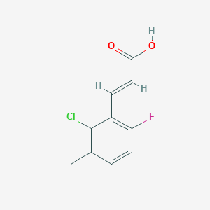 2-Chloro-6-fluoro-3-methylcinnamic acid