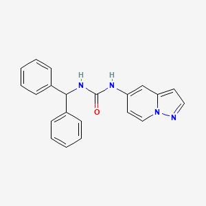 1-Benzhydryl-3-(pyrazolo[1,5-a]pyridin-5-yl)urea