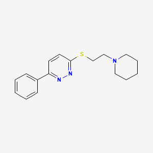 3-Phenyl-6-(2-piperidin-1-ylethylsulfanyl)pyridazine
