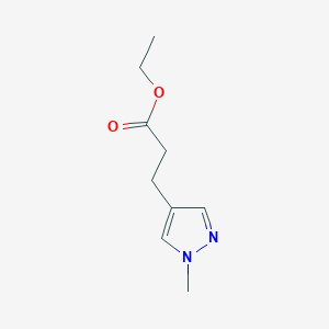 molecular formula C9H14N2O2 B2517138 Ethyl 3-(1-methyl-1h-pyrazol-4-yl)propanoate CAS No. 192661-37-3