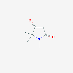 molecular formula C7H11NO2 B2517142 1,5,5-Trimethylpyrrolidine-2,4-dione CAS No. 53617-96-2
