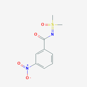 molecular formula C9H10N2O4S B2517157 N-[dimethyl(oxo)-lambda6-sulfanylidene]-3-nitrobenzamide CAS No. 3532-32-9
