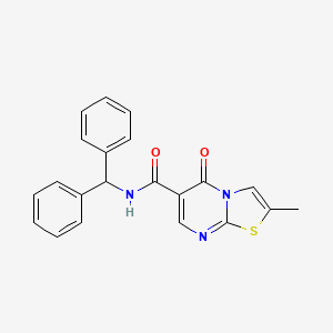 N-benzhydryl-2-methyl-5-oxo-5H-thiazolo[3,2-a]pyrimidine-6-carboxamide