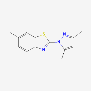 2-(3,5-dimethyl-1H-pyrazol-1-yl)-6-methylbenzo[d]thiazole