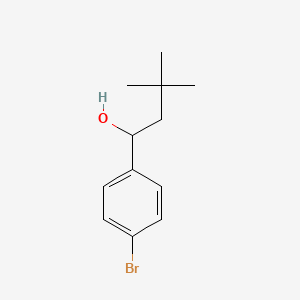 molecular formula C12H17BrO B2517171 1-(4-Bromophenyl)-3,3-dimethylbutan-1-ol CAS No. 1250608-12-8