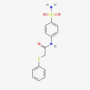 2-(phenylthio)-N-(4-sulfamoylphenyl)acetamide