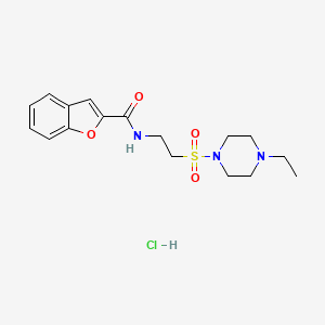 N-(2-((4-ethylpiperazin-1-yl)sulfonyl)ethyl)benzofuran-2-carboxamide hydrochloride