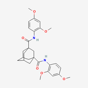 molecular formula C28H34N2O6 B2517179 N1,N3-BIS(2,4-DIMETHOXYPHENYL)ADAMANTANE-1,3-DICARBOXAMIDE CAS No. 714260-86-3