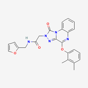 2-[4-(2,3-dimethylphenoxy)-1-oxo[1,2,4]triazolo[4,3-a]quinoxalin-2(1H)-yl]-N-(2-furylmethyl)acetamide