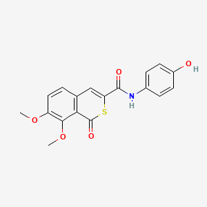 N-(4-hydroxyphenyl)-7,8-dimethoxy-1-oxoisothiochromene-3-carboxamide