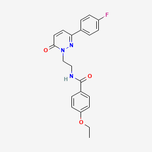 molecular formula C21H20FN3O3 B2517193 4-ethoxy-N-(2-(3-(4-fluorophenyl)-6-oxopyridazin-1(6H)-yl)ethyl)benzamide CAS No. 921530-86-1
