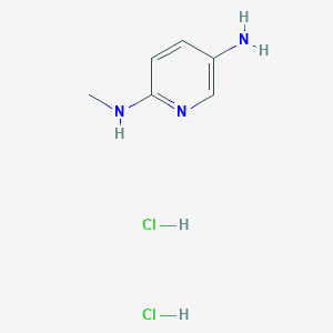 molecular formula C6H11Cl2N3 B2517237 N2-Methylpyridine-2,5-diamine dihydrochloride CAS No. 1439899-22-5