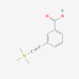 molecular formula C12H14O2Si B2517241 3-[(Trimethylsilyl)ethynyl]benzoic acid CAS No. 16116-82-8