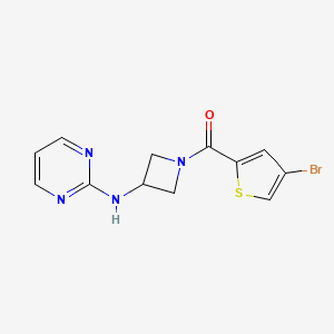 (4-Bromothiophen-2-yl)(3-(pyrimidin-2-ylamino)azetidin-1-yl)methanone