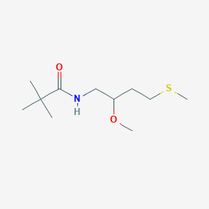 N-(2-Methoxy-4-methylsulfanylbutyl)-2,2-dimethylpropanamide
