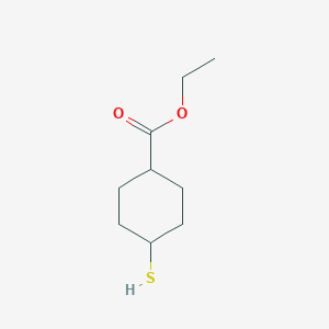 molecular formula C9H16O2S B2517264 Ethyl 4-sulfanylcyclohexane-1-carboxylate CAS No. 1547445-27-1