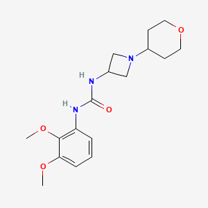 molecular formula C17H25N3O4 B2517269 1-(2,3-Dimethoxyphenyl)-3-[1-(oxan-4-yl)azetidin-3-yl]urea CAS No. 2415631-59-1