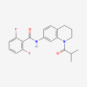 2,6-difluoro-N-(1-isobutyryl-1,2,3,4-tetrahydroquinolin-7-yl)benzamide