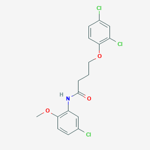molecular formula C17H16Cl3NO3 B2517290 N-(5-chloro-2-methoxyphenyl)-4-(2,4-dichlorophenoxy)butanamide CAS No. 303091-82-9