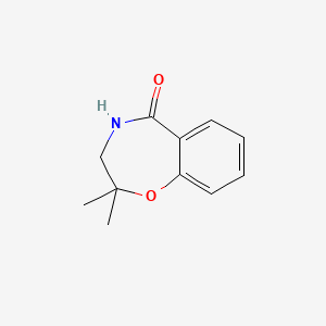 B2517308 2,3-dihydro-2,2-dimethyl-1,4-benzoxazepin-5(4H)-one CAS No. 144537-21-3
