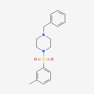 molecular formula C18H22N2O2S B2517329 1-Benzyl-4-(3-methylbenzenesulfonyl)piperazine CAS No. 670272-21-6