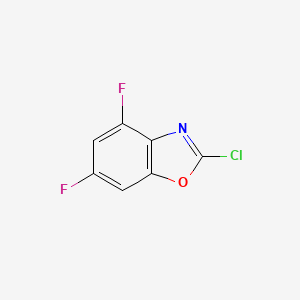 molecular formula C7H2ClF2NO B2517333 2-chloro-4,6-difluoro-1,3-benzoxazole CAS No. 1343514-56-6
