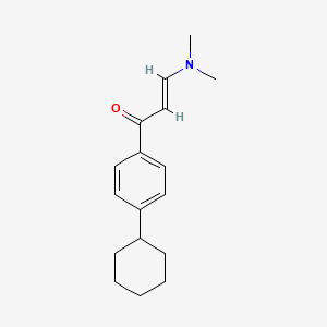 molecular formula C17H23NO B2517339 (E)-1-(4-环己基苯基)-3-(二甲基氨基)丙-2-烯-1-酮 CAS No. 1702276-07-0