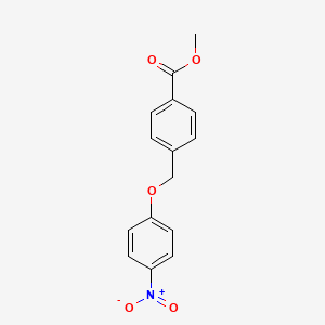 molecular formula C15H13NO5 B2517340 Methyl 4-[(4-nitrophenoxy)methyl]benzoate CAS No. 324544-87-8