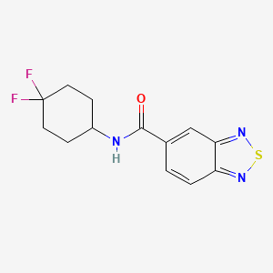 molecular formula C13H13F2N3OS B2517346 N-(4,4-difluorocyclohexyl)-2,1,3-benzothiadiazole-5-carboxamide CAS No. 2034561-39-0