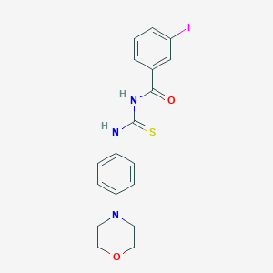 molecular formula C18H18IN3O2S B251737 N-(3-iodobenzoyl)-N'-[4-(4-morpholinyl)phenyl]thiourea 